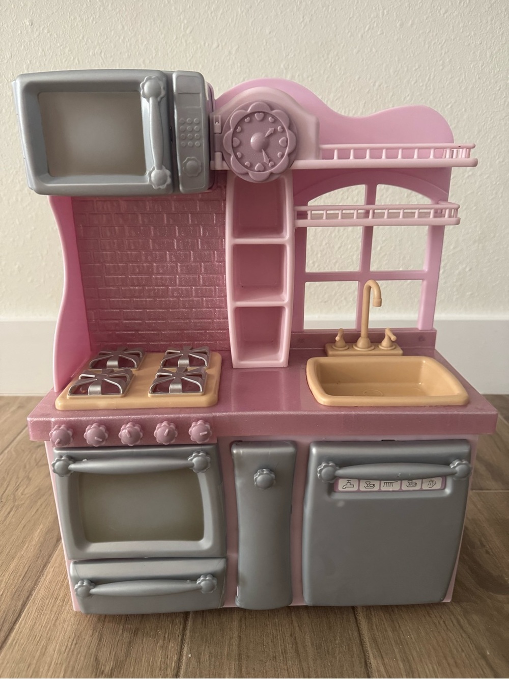Children's Pink Play Kitchen Set